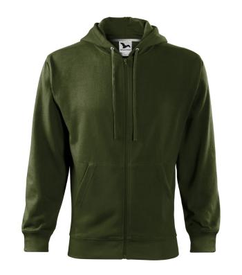 MALFINI Pánska mikina Trendy Zipper - Military | L