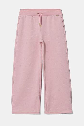 Detské tepláky Guess ružová farba, jednofarebné, J5RB15 KCHR2