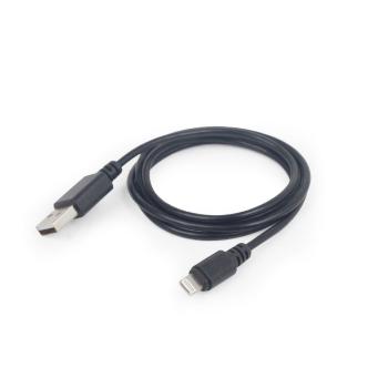 Kabel CABLEXPERT CC-USB2-AMLM-2M USB 2.0 Lightning (IP5 a vyšší) nabíjecí a synchronizační kabel, 2m, černý