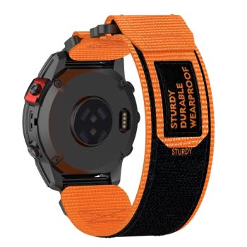 STURDY Nylonový remienok pre Garmin Fenix 8 51mm oranžový