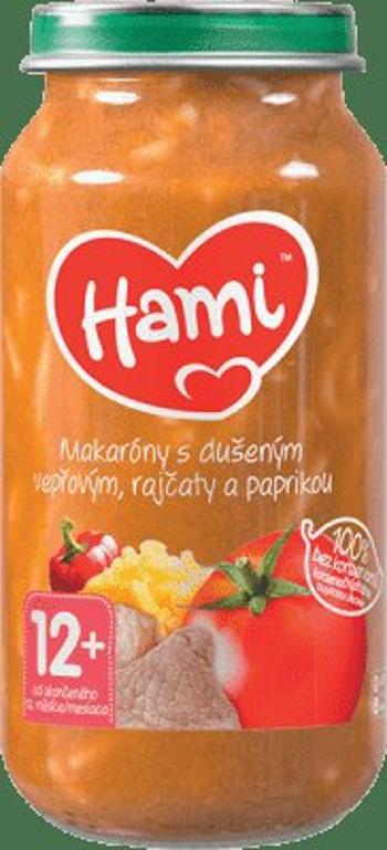 HAMI Príkrm mäsovo-zeleninový Makaróny s duseným bravčovým, paradajkami a paprikou 250g