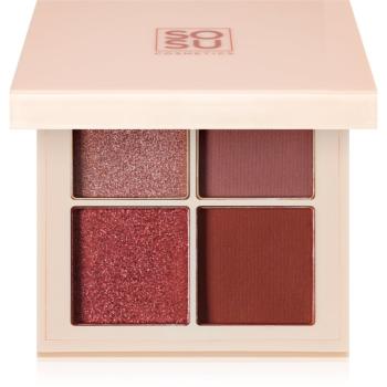 SOSU Cosmetics Eyeshadow Quad paletka očných tieňov odtieň Berry 4.8 g