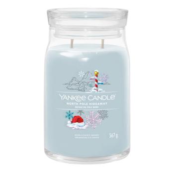 YANKEE CANDLE Signature 2 knôty North Pole Hideaway sklo 567 g