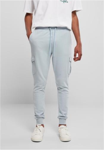 Urban Classics Fitted Cargo Sweatpants summerblue - XL