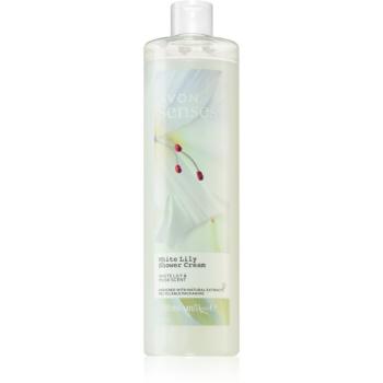 Avon Senses White Lily & Musk felfrissítő tusoló krém 500 ml