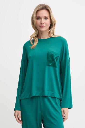Pyžamové tričko s dlhým rukávom United Colors of Benetton zelená farba, 3ZEW3M06P