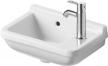 DURAVIT - Starck 3 Umývadielko, 40x26 cm, s prepadom, s otvorom na batériu vpravo, biela 0751400000