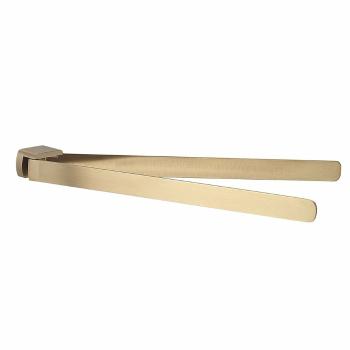 GEDY PI2388 Pirenei dvojitý držiak uterákov otočný 35 cm, zlatá mat