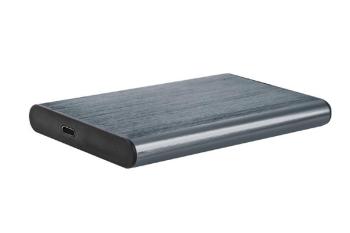 Gembird Externý box pre 2,5" disky, USB 3.1, Type-C, brúsený hliník, sivý