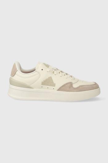 Kožené tenisky adidas KANTANA béžová farba
