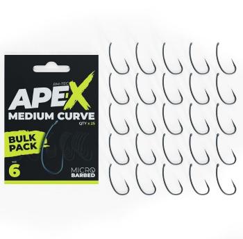 Ridgemonkey háčiky ape-x medium curve barbed bulk pack 25 ks - 6