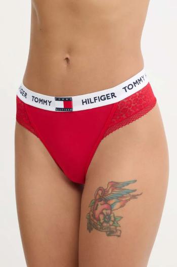 Tangá Tommy Hilfiger červená farba, UW0UW05619