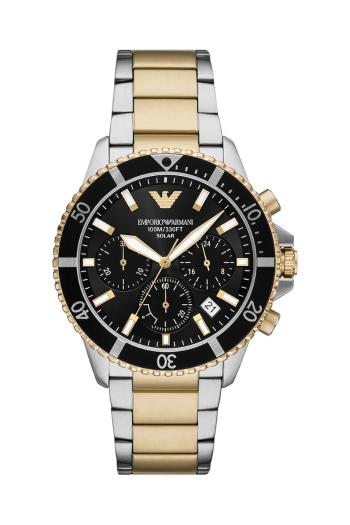 Hodinky Emporio Armani WORLD EXPLORER pánske, zlatá farba, AR11680