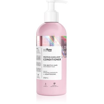 so!flow High Porosity Hair Protein-Emollient Conditioner erősítő kondicionáló a töredezett, károsult hajra 400 ml