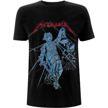 Metallica tričko Blue Justice Čierna XXL