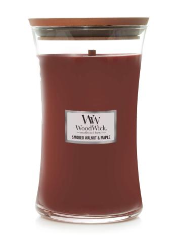 WoodWick Vonná sviečka váza veľká Smoked Walnut & Maple 609,5 g