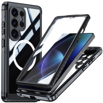 DUAL MAGSAFE Obojstranný ochranný kryt pre Samsung Galaxy S25 Ultra 5G čierny