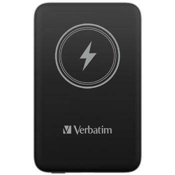 VERBATIM Powerbanka Charge &#39;n&#39; Go, Magnetická, 10000 mAh, USB-C, Čierna