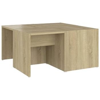 SHUMEE Konferenčné stolíky 4 ks dub sonoma 33 × 33 × 33 cm drevotrieska, 806816