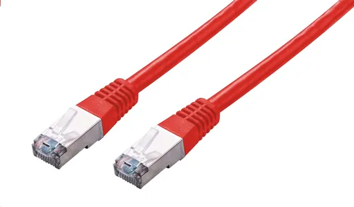 C-TECH Kábel patchcord Cat5e, FTP, červený, 2m
