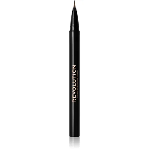 Makeup Revolution Hair Stroke Brow Pen fix na obočie odtieň Medium Brown 0.5 ml
