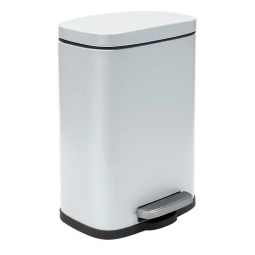 Spirella Spirella pedálový odpadkový kôš akira matná biela oceľ soft-close 12 l 10.21562