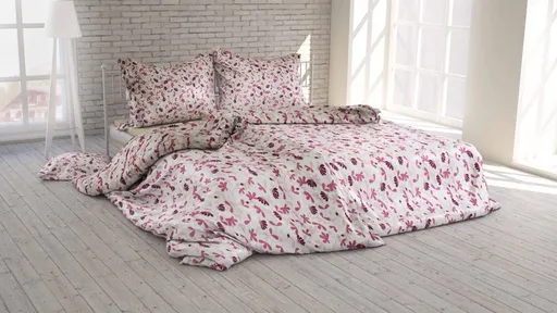 Polášek Bavlnené obliečky KVETINOVÁ HARMÓNIA - Ružová | 140 x 220 cm / 70 x 90 cm