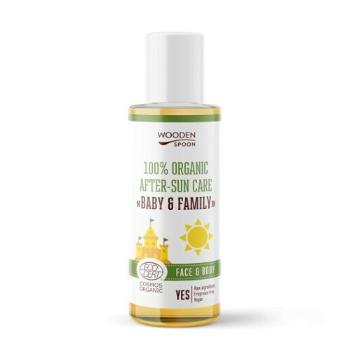 WOODENSPOON Detský organický olej po opaľovaní Baby & Family 100 ml