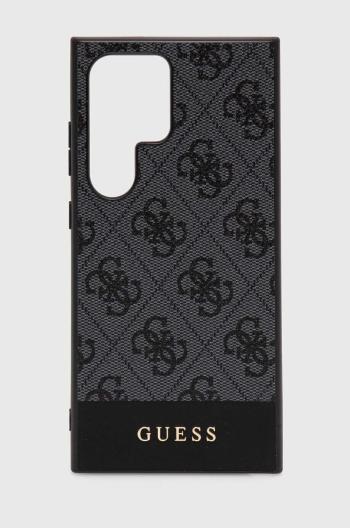 Puzdro na mobil Guess S24 Ultra S928 čierna farba, GUHCS24LG4GLGR,