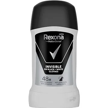 Rexona Men Invisible Black + White tuhý antiperspirant pre mužov 50 ml (96097335)