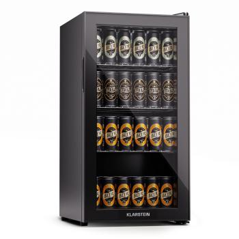 Klarstein Beersafe 74 Slim, chladnička, 74 litrov, 3 police, panoramatické sklenené dvere