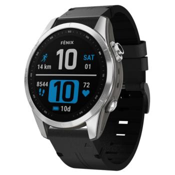 LEATHER Kožený remienok pre Garmin Fenix 7S / 7S Pro / 7S Solar / 7S Sapphire čierny