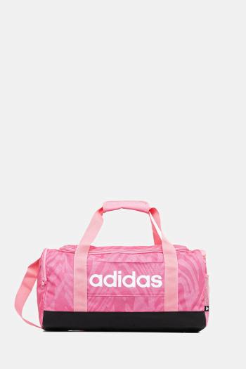Športová taška adidas Linear Training Graphic Duffle Small ružová farba, JX1266