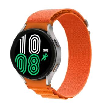 NYLON Remienok pre Samsung Galaxy Watch 5 (40mm / 44mm) 5 Pro 45mm oranžový