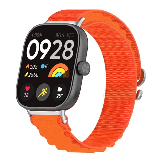 NYLON Vymeniteľný remienok pre Xiaomi Redmi Watch 5 oranžový