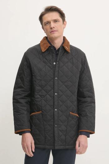 Bunda Barbour 30th Anniversary Liddesdale Quilted Jacket pánska, čierna farba, prechodná, MQU1816