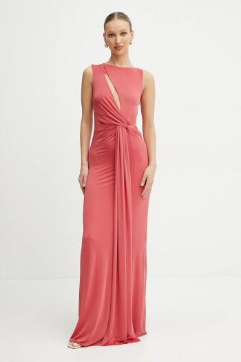 Šaty Marciano Guess ALVA ružová farba, maxi, rovný strih, 5GGK40 6259A