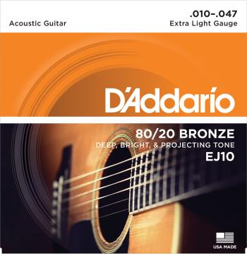 D'Addario EJ10 Struny pre akustickú gitaru
