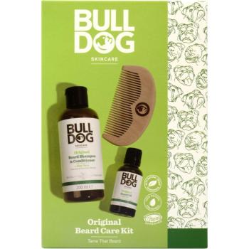 Bulldog Original Beard Care Kit darčeková sada pre mužov Peach Wood 10,4 cm