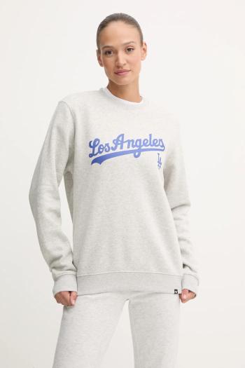 Mikina 47 brand MLB Los Angeles Dodgers dámska, šedá farba, s potlačou, BB012PEMIBC630059CK