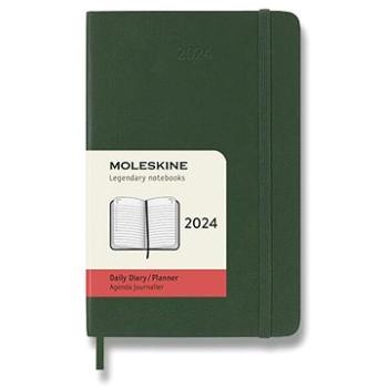 Moleskine 2024 S, mäkké dosky, zelený D (DSK1512DC2Y24)