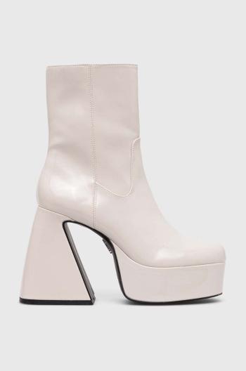 Členkové topánky Steve Madden Profuse dámske, béžová farba, na podpätku, SM11002324