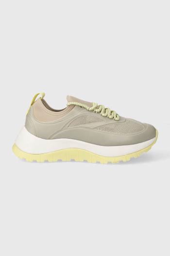 Tenisky Calvin Klein RUNNER LACE UP CAGING šedá farba, HW0HW01900