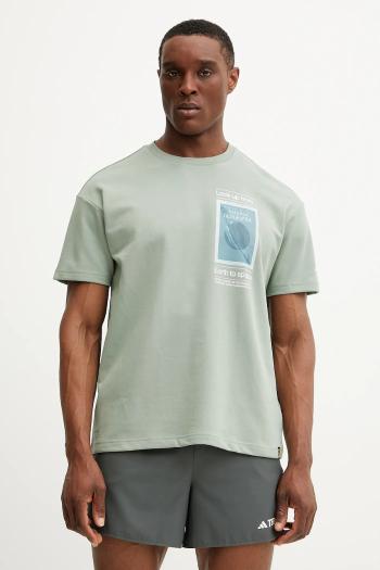 Športové tričko adidas TERREX x National Geographic zelená farba, s potlačou, JD5963