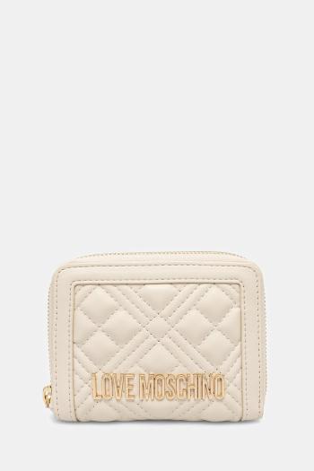 Peňaženka Love Moschino dámska, béžová farba, JC5710PP0MLA0110