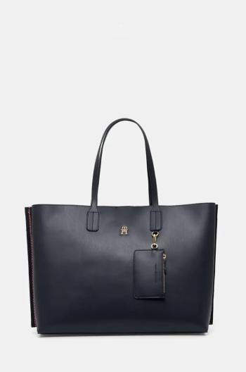 Kabelka Tommy Hilfiger tmavomodrá farba, AW0AW17333