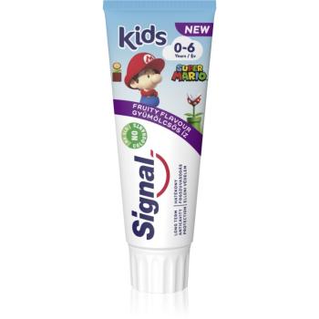 Signal Kids zubná pasta pre deti od narodenia 0 - 6 - Super Mario 75 ml