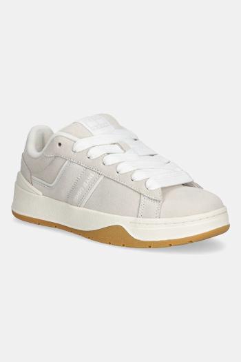 Semišové tenisky Tommy Jeans TJW SKATE SNEAKER béžová farba, EN0EN02808