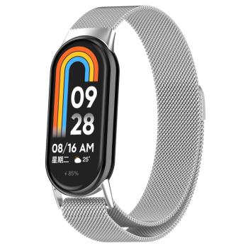 MILANESE Kovový remienok pre Xiaomi Smart Band 9 strieborný