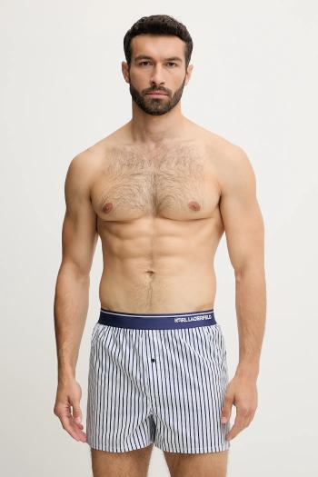 Bavlnené boxerky Karl Lagerfeld 3-pak modrá farba, A3M47007